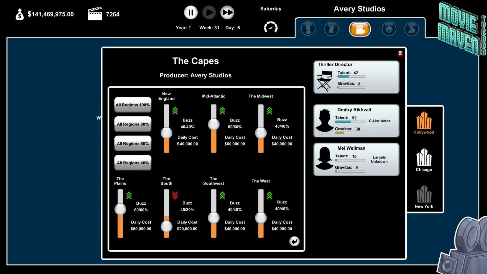 Movie Maven: A Tycoon Game - кадр 10