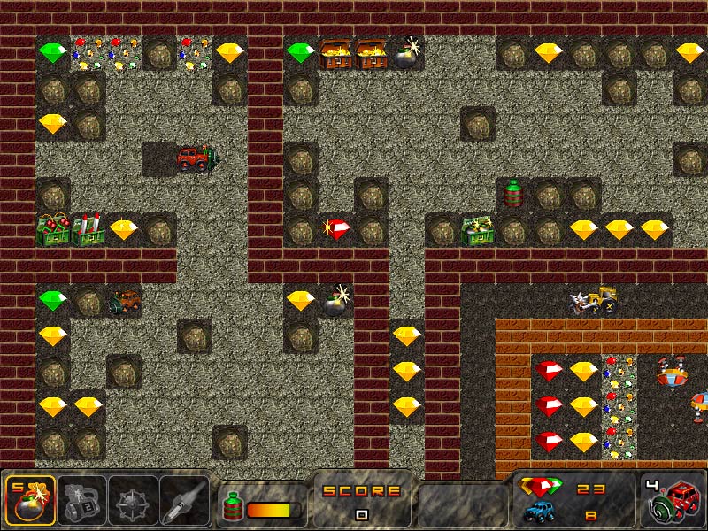 Bomberman vs Digger — скриншот 1