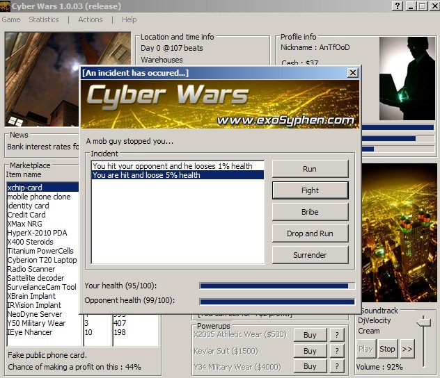 Cyber Wars — скриншот 1