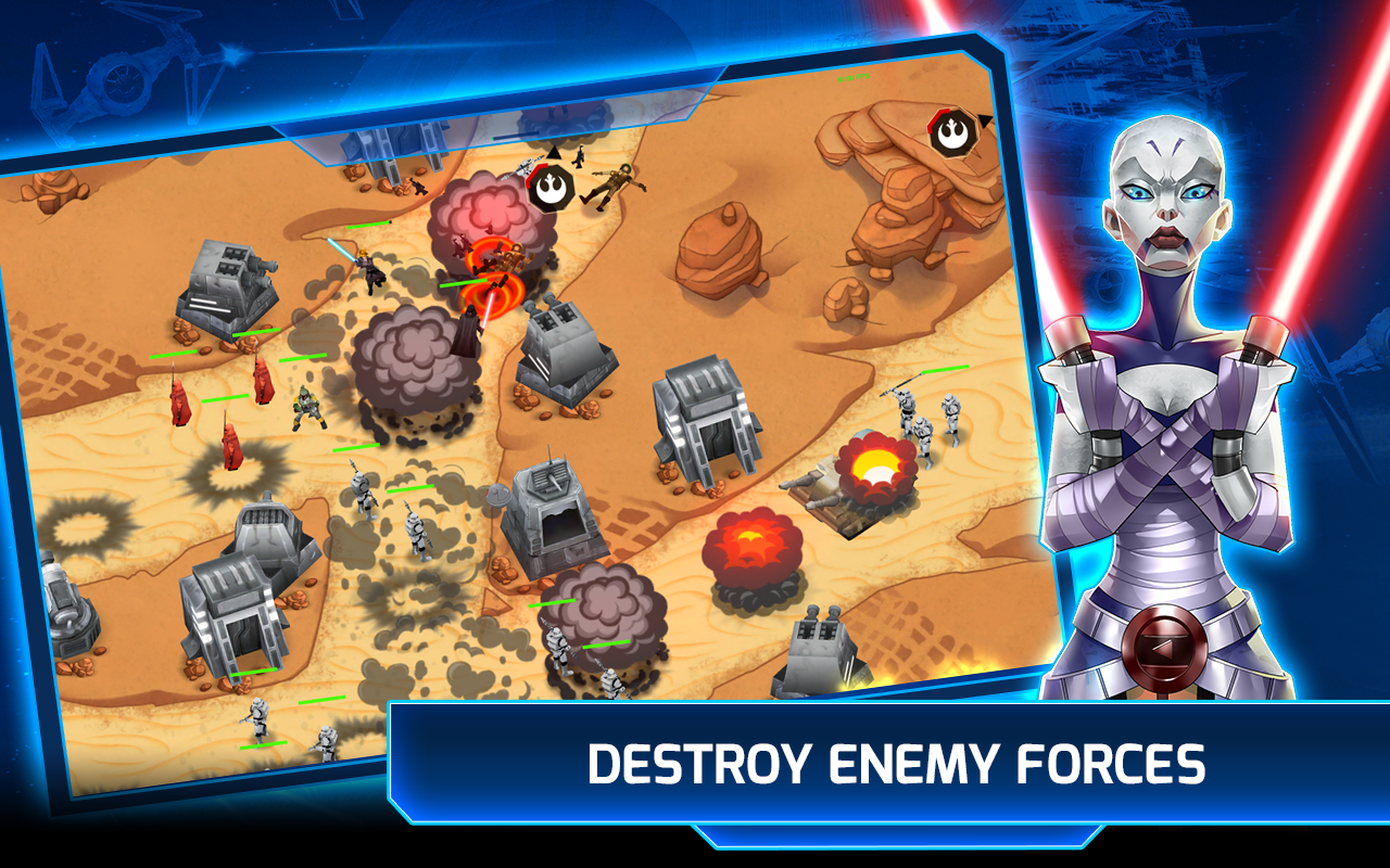 Star Wars: Galactic Defense — скриншот 1