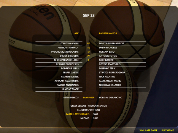 World Basketball Manager 2012 — скриншот 1