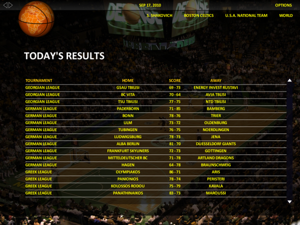 World Basketball Manager 2012 — скриншот 2