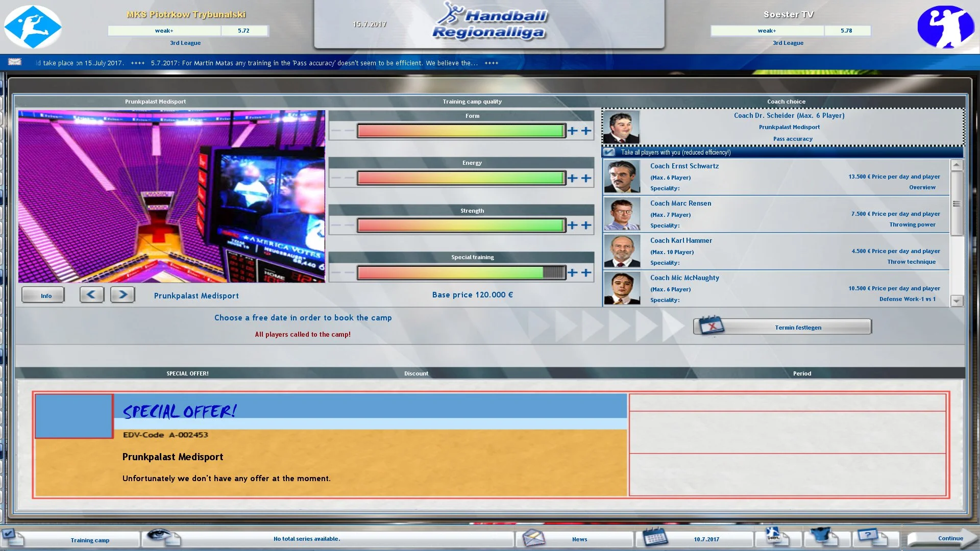Handball Manager - TEAM - кадр 1