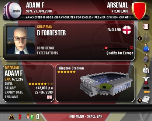 Premier Manager 09 — скриншот 1