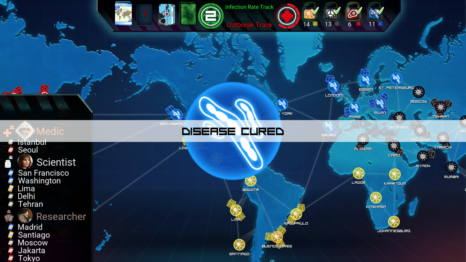 Pandemic: The Board Game — скриншот 1
