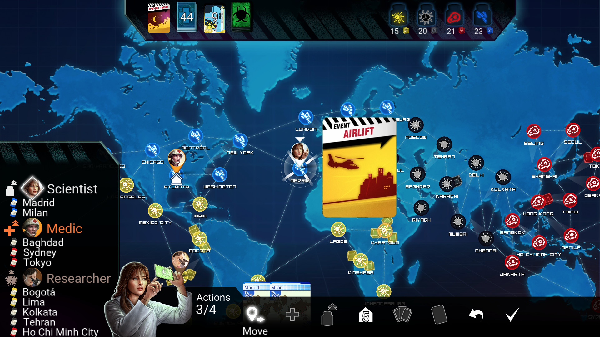 Pandemic: The Board Game — скриншот 7