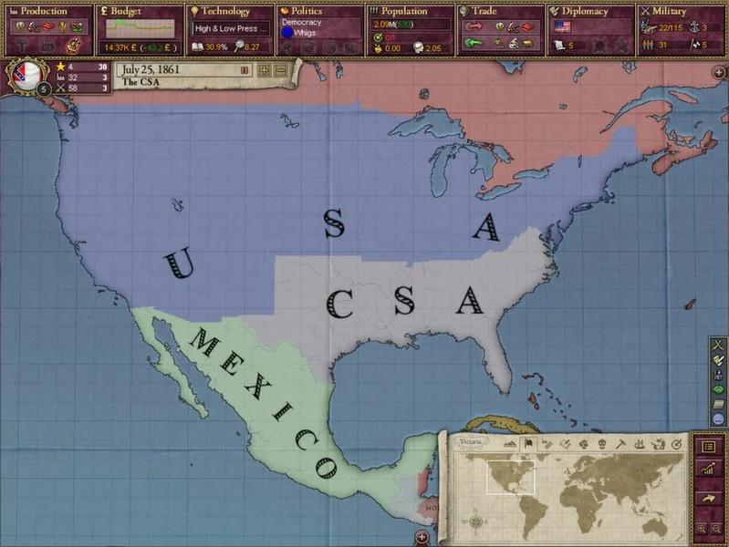 Victoria II: A House Divided - кадр 5