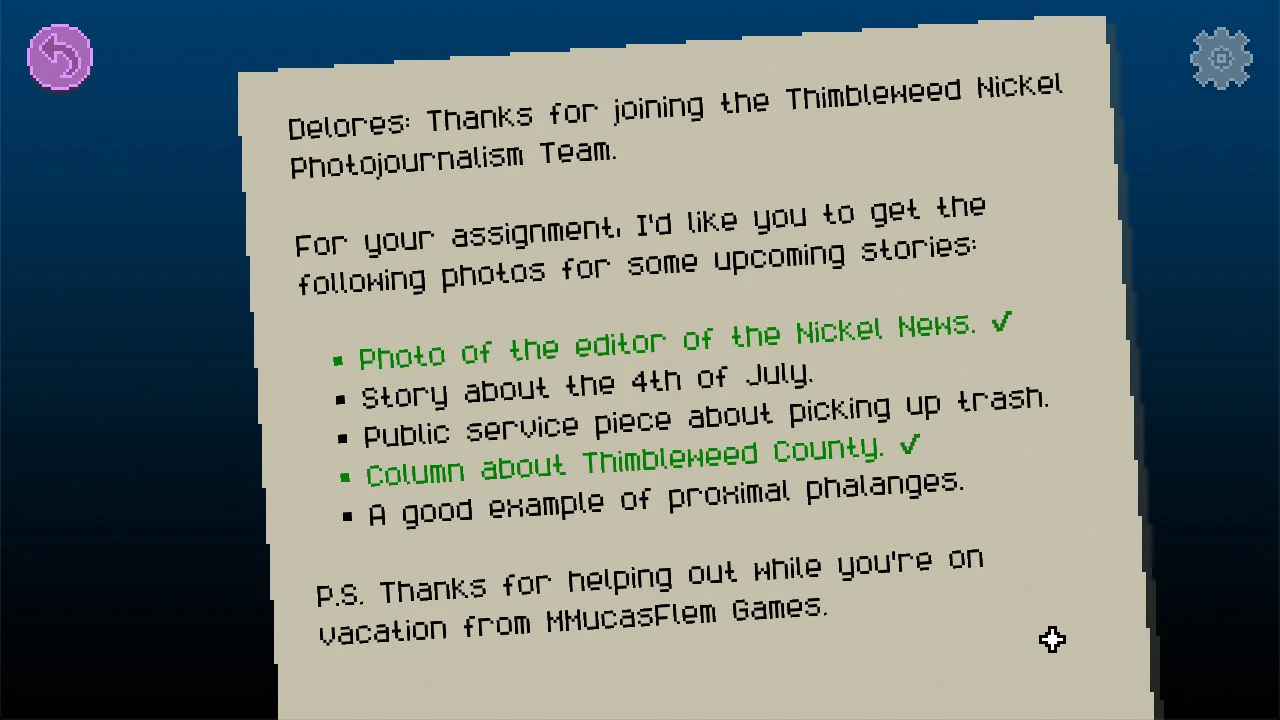 Delores: A Thimbleweed Park Mini-Adventure - кадр 4