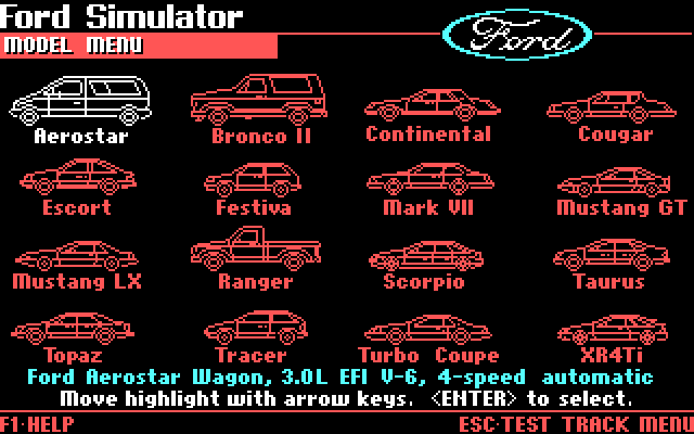 Ford Simulator — скриншот 2