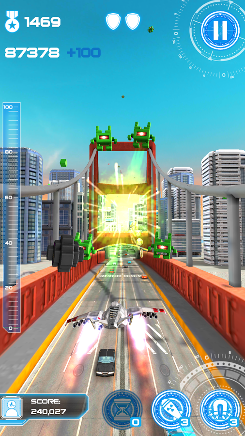 Jet Run: City Defender — скриншот 1