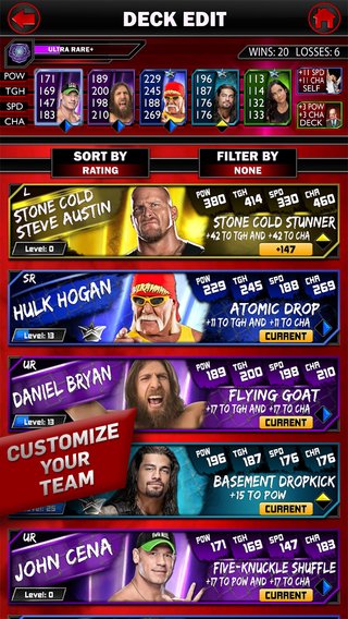 WWE SuperCard — скриншот 7