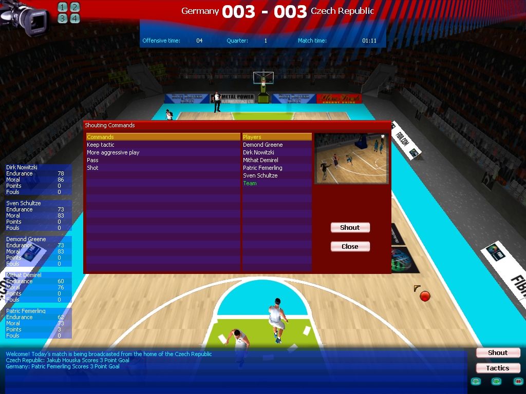FIBA Basketball Manager 2008 — скриншот 4