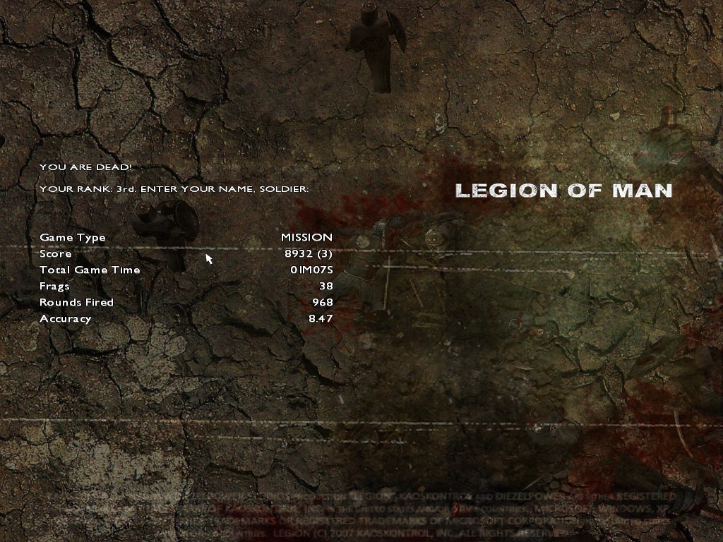 Legion of Man — скриншот 1