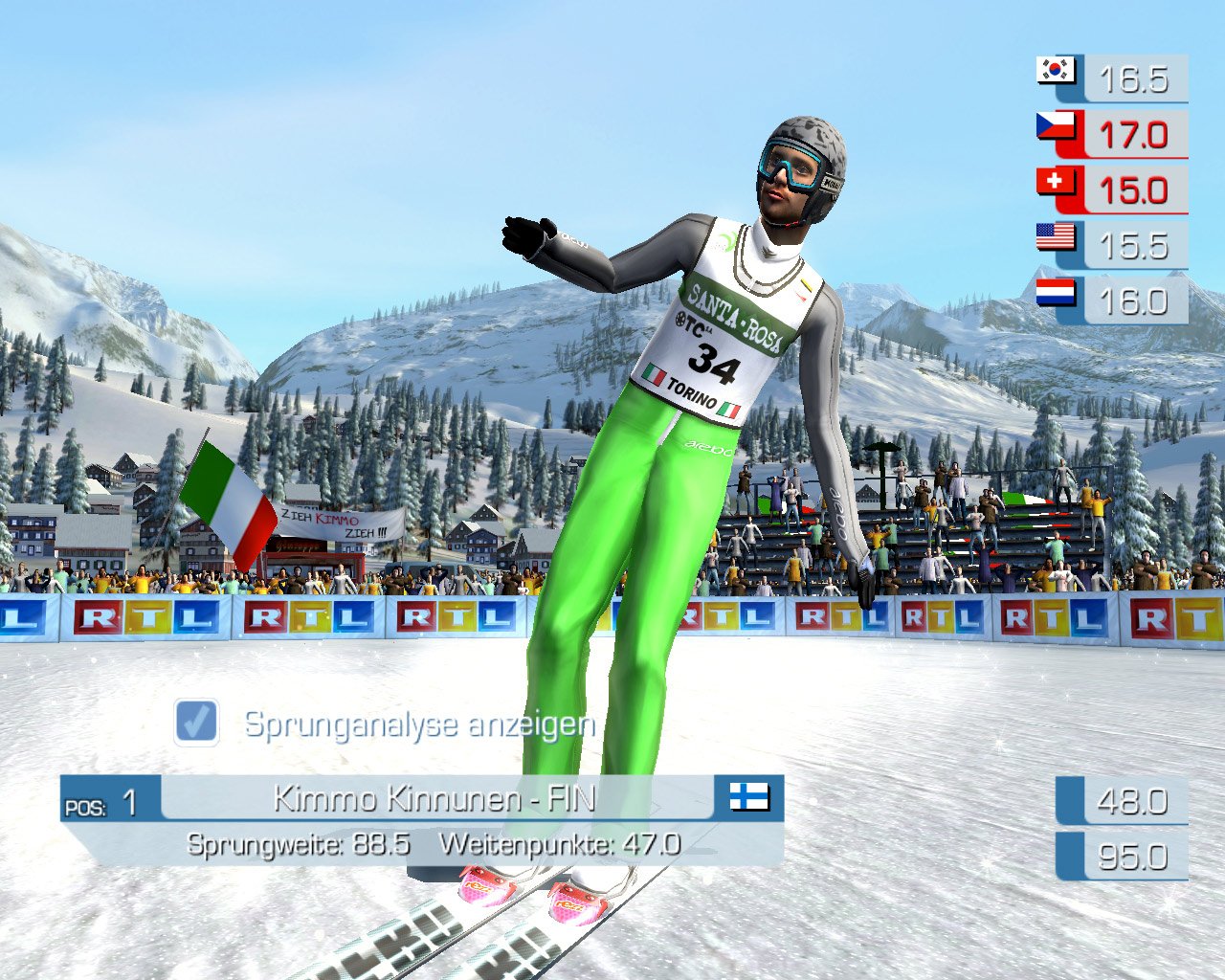 RTL Ski Jumping 2006 — скриншот 5