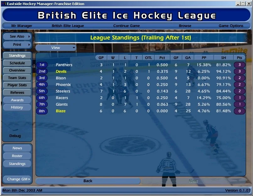 NHL Eastside Hockey Manager - кадр 7