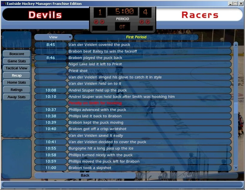 NHL Eastside Hockey Manager - кадр 4