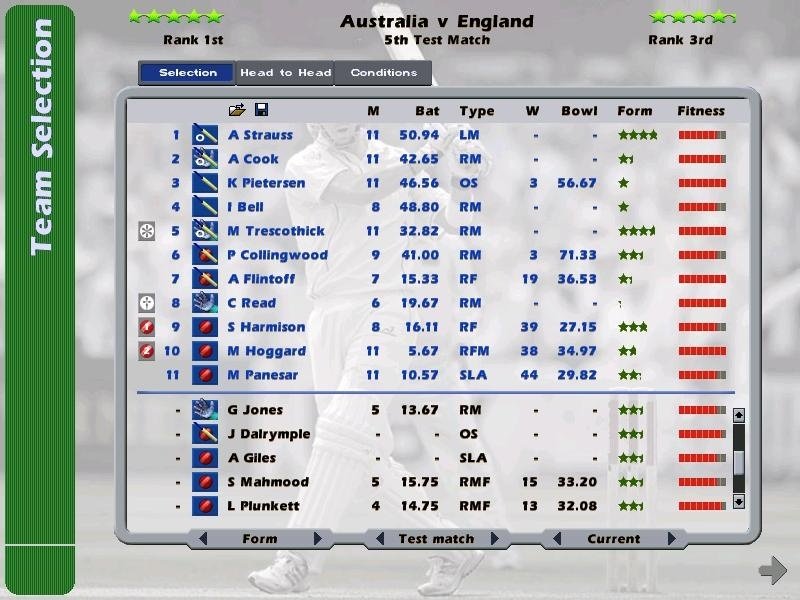 International Cricket Captain Ashes Edition 2006 — скриншот 5
