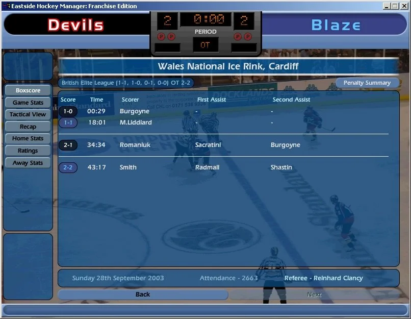 NHL Eastside Hockey Manager - кадр 6