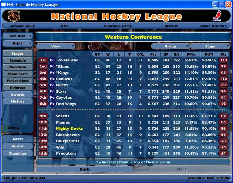NHL Eastside Hockey Manager - кадр 13