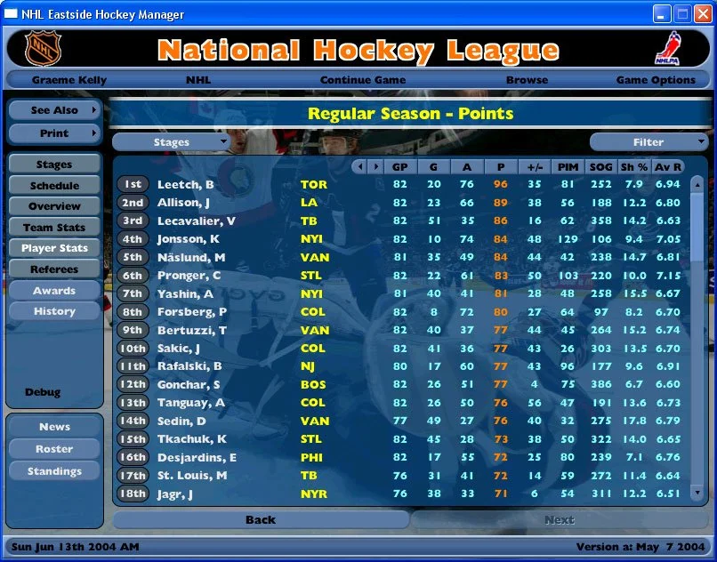 NHL Eastside Hockey Manager - кадр 16