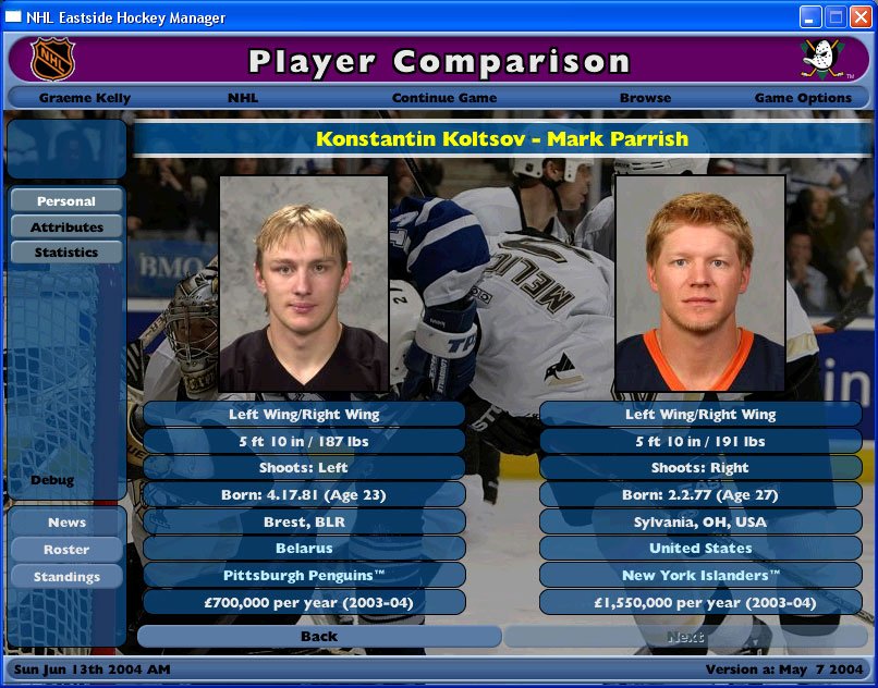 NHL Eastside Hockey Manager — скриншот 8