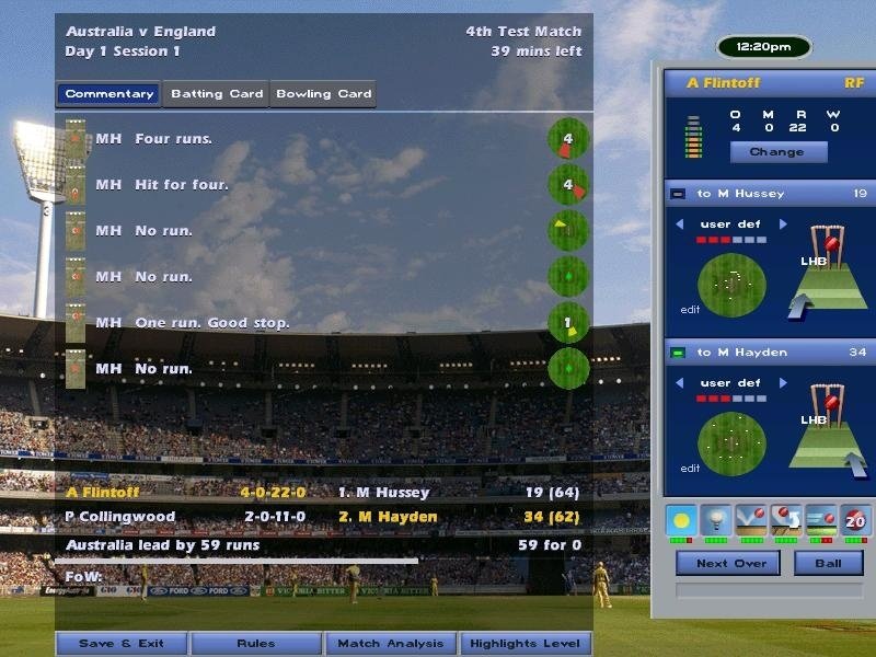International Cricket Captain Ashes Edition 2006 — скриншот 1