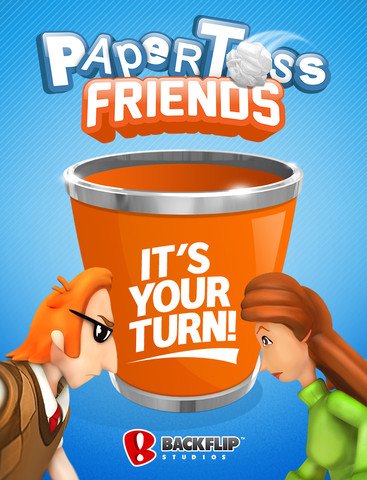 Paper Toss Friends — скриншот 1