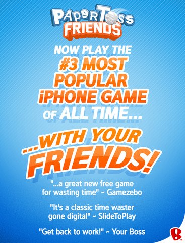 Paper Toss Friends — скриншот 3
