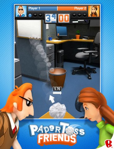 Paper Toss Friends — скриншот 2