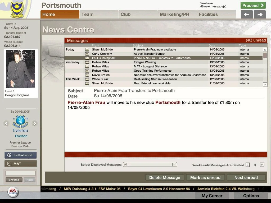FIFA Manager 06 - кадр 18