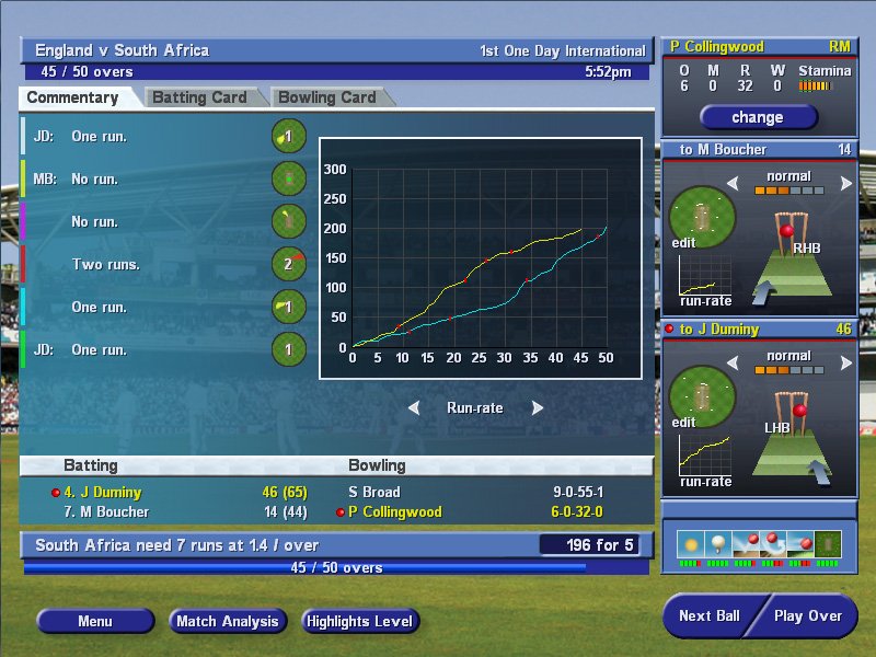International Cricket Captain 2008 — скриншот 1