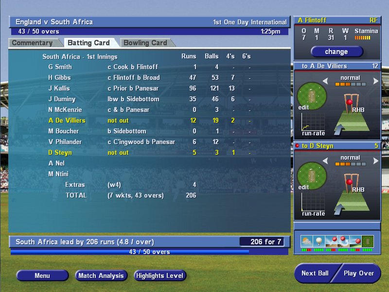 International Cricket Captain 2008 — скриншот 2
