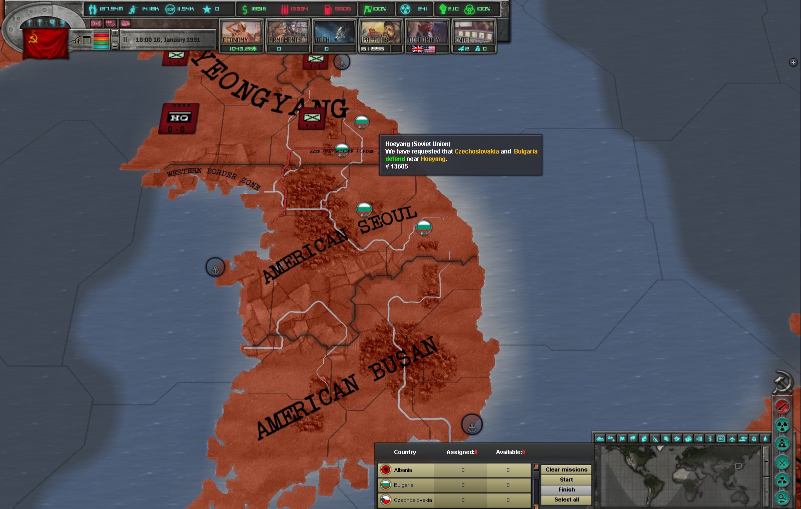 East vs. West: A Hearts of Iron Game — скриншот 7
