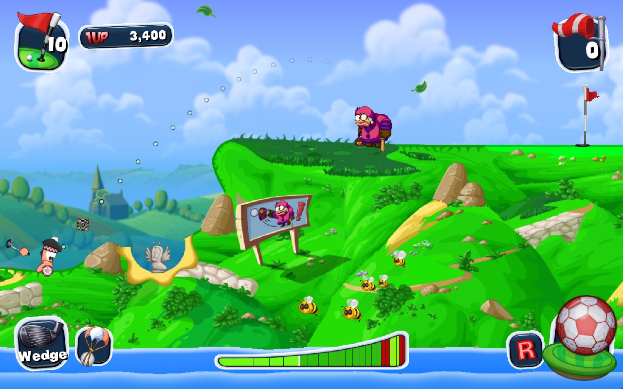 Worms Crazy Golf — скриншот 4