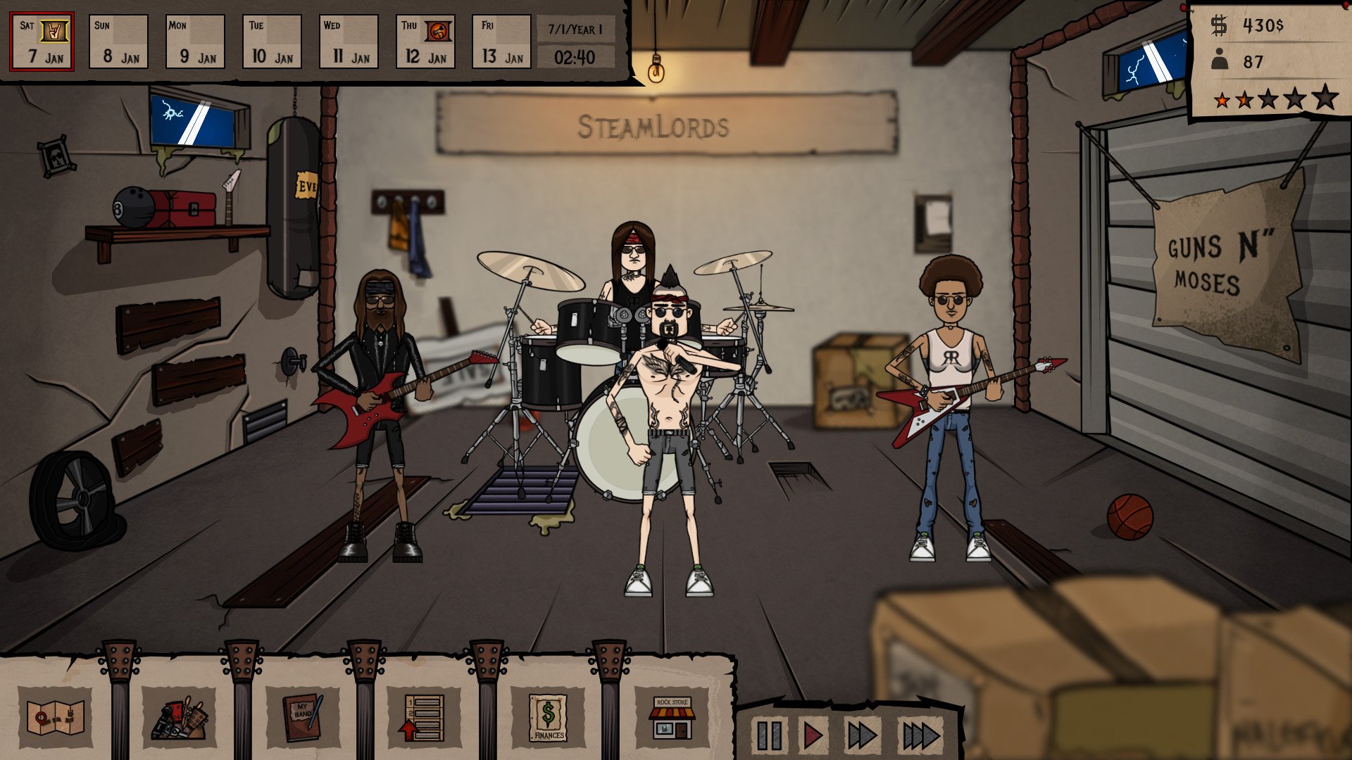 Rock God Tycoon — скриншот 1