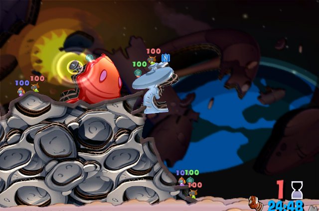 Worms: A Space Oddity — скриншот 5