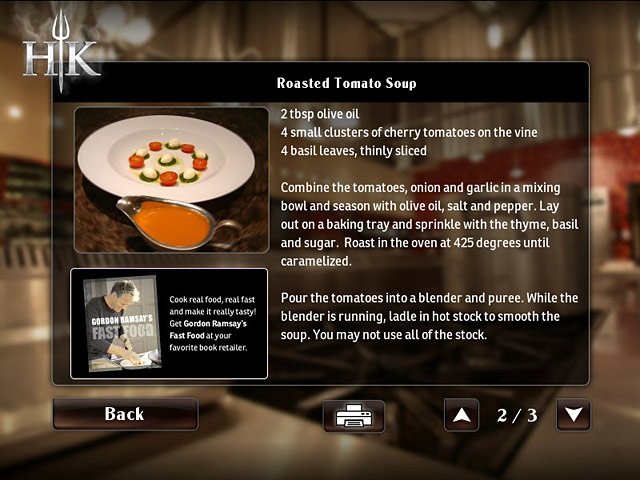 Hell's Kitchen: The Video Game — скриншот 2