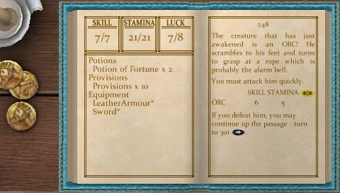 Fighting Fantasy: The Warlock of Firetop Mountain (2011) — скриншот 3