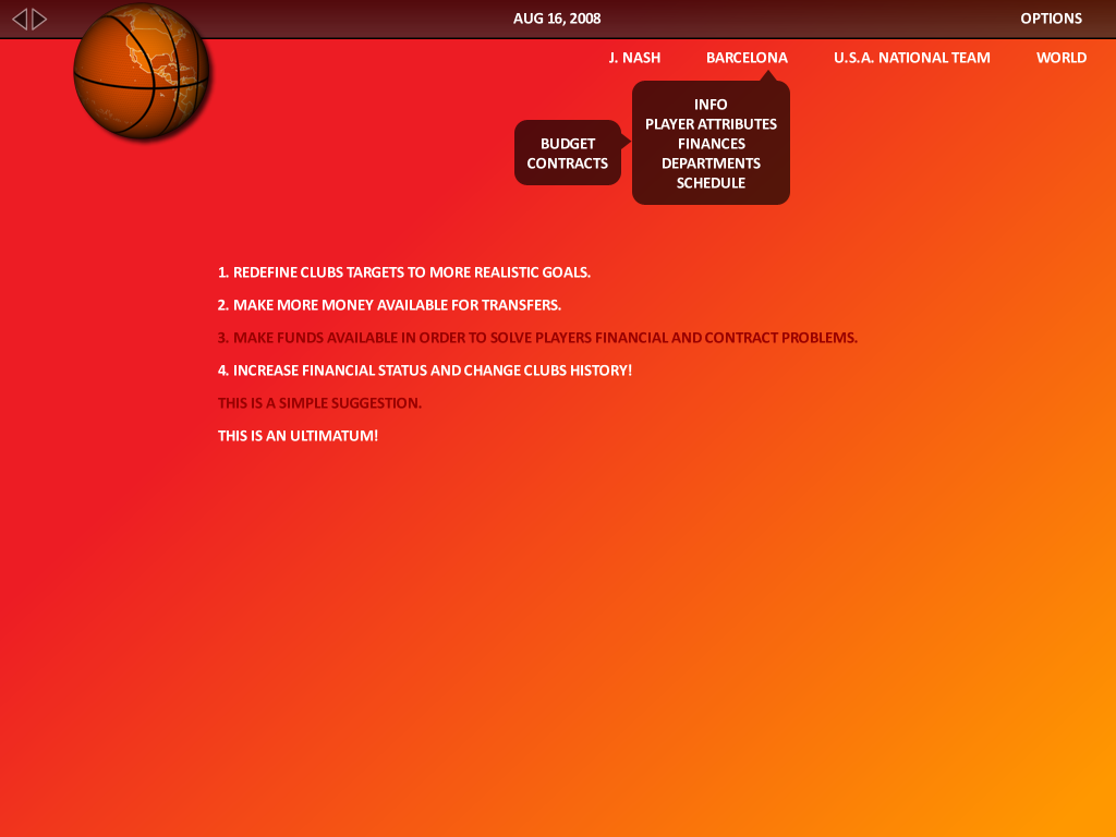 World Basketball Manager 2009 — скриншот 5