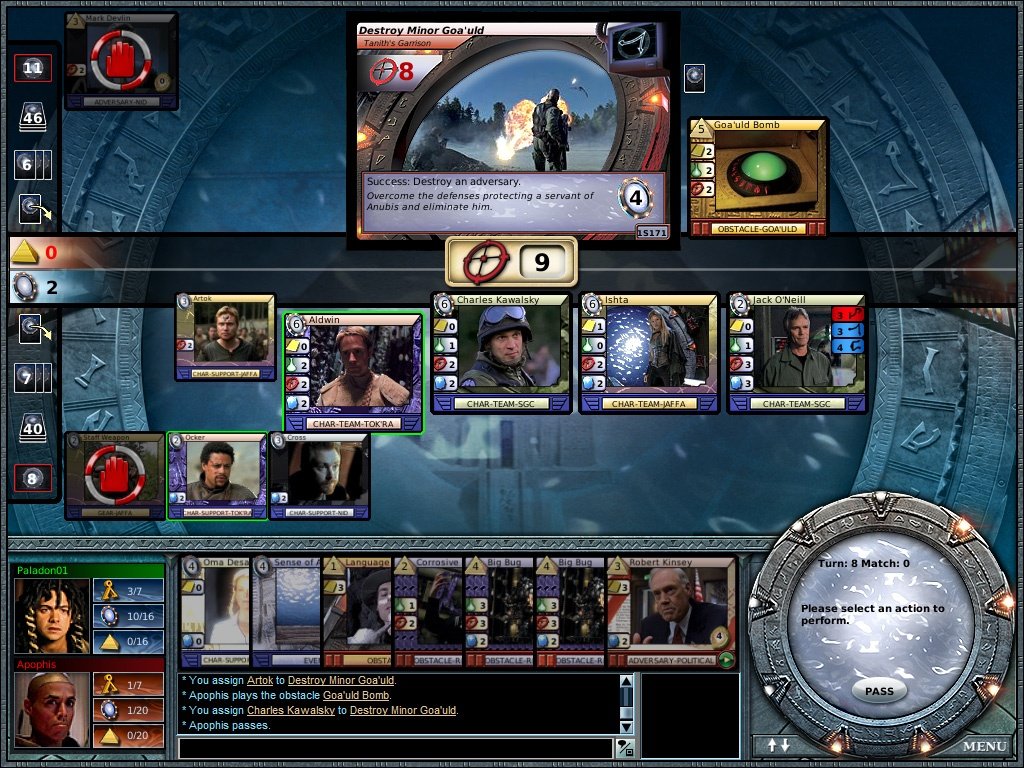 Stargate Online Trading Card Game — скриншот 3