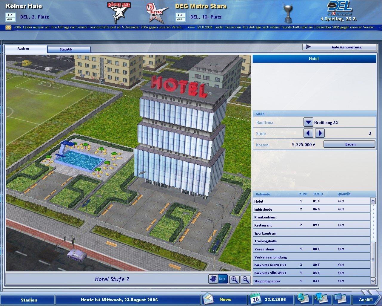 Heimspiel: Eishockeymanager 2007 — скриншот 1