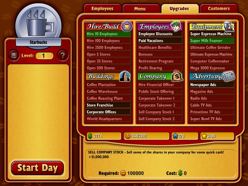 Coffee Tycoon — скриншот 4
