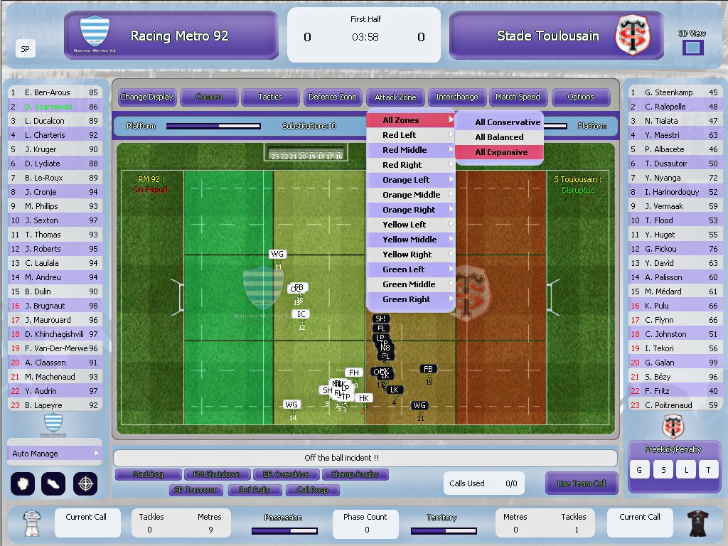Rugby Union Team Manager 2015 — скриншот 1