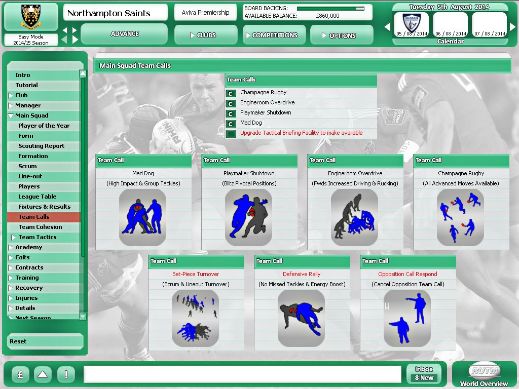 Rugby Union Team Manager 2015 — скриншот 5