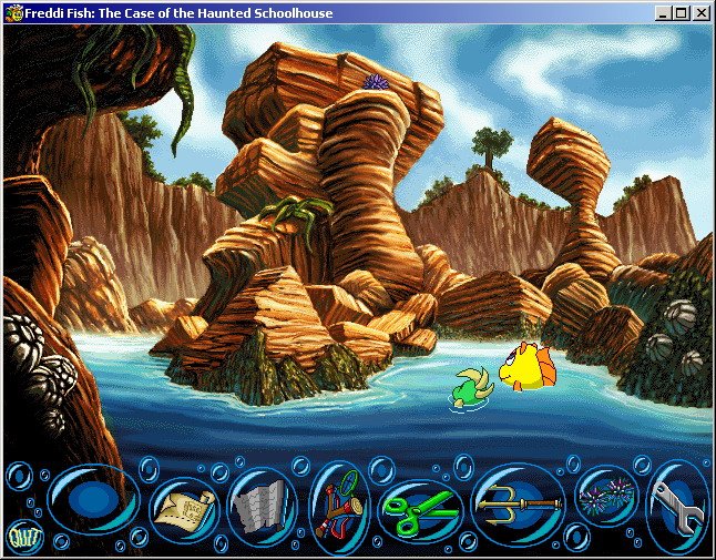 Freddi Fish 2: The Case of the Haunted Schoolhouse — скриншот 1