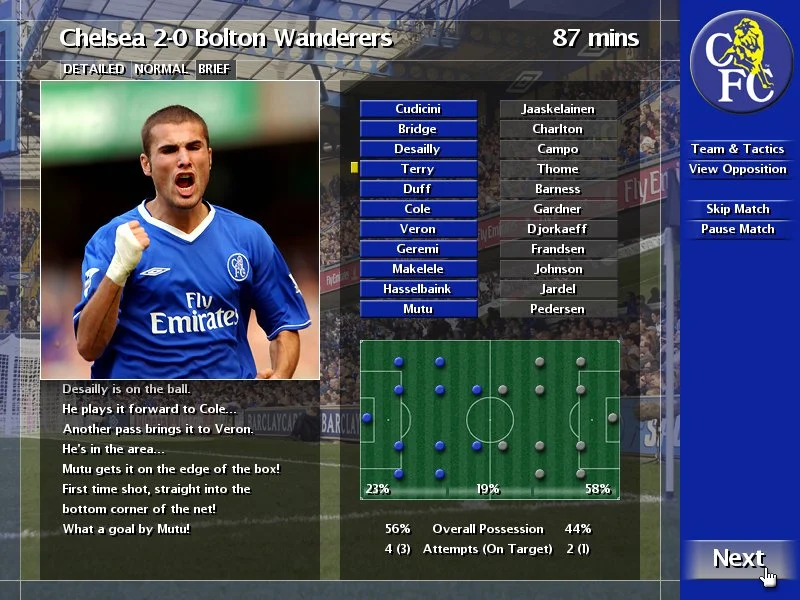 Club Manager 03/04 - кадр 4