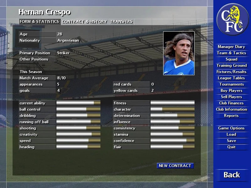 Club Manager 03/04 - кадр 3