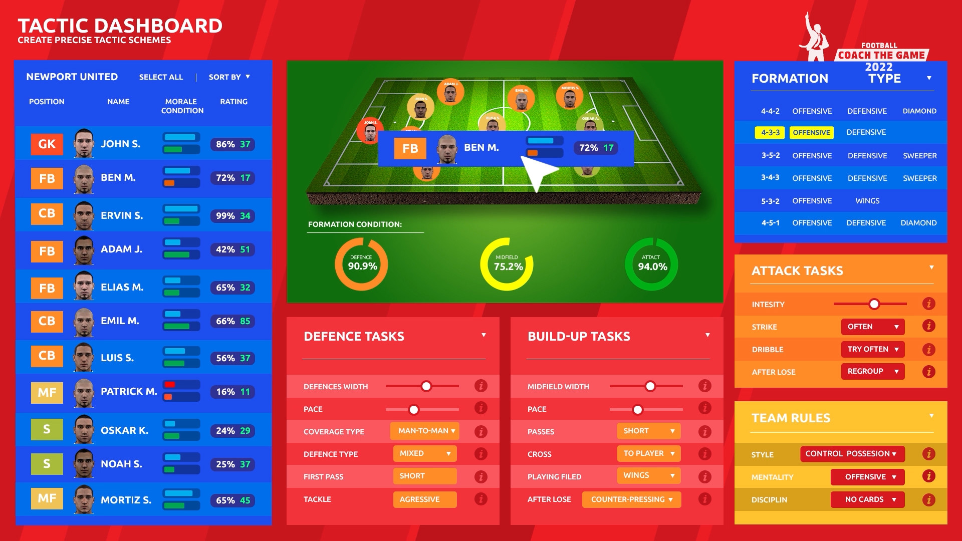 Football Coach the Game 2022 — скриншот 8