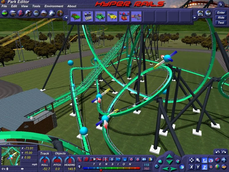 Hyper Rails: Advanced 3D Roller Coaster Design - кадр 17