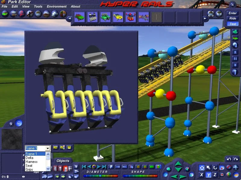 Hyper Rails: Advanced 3D Roller Coaster Design - кадр 12